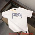 Men's Fendi T-shirts,Fendi crewneck T-shirts,Fendi cotton jersey,short sleeve 