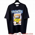 men's Moschino T-shirt,Love Moschino T-shirt,Moschino print T-shirt black,size M