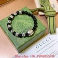 Gucci Estate blue painted wooden bead bracelet,Gucci bracelet, birthday gifts