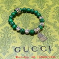 Gucci Estate blue painted wooden bead bracelet,Gucci bracelet, birthday gifts