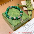       Estate blue painted wooden bead bracelet,      bracelet, birthday gifts 9