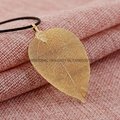 24 k gold plated gold leaf pendant 4
