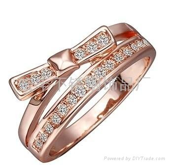 Claw inlay diamond Ring 2