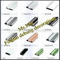 Wood grain aluminum profiles for kitchen