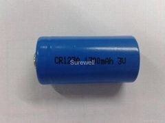 CR123A 3V Lithium battery, LiMnO2 battery CR17335