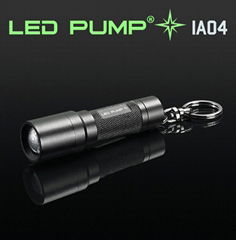 0.5W Nichia LED keychain torch/flashlight with 4 AG13 batteries 