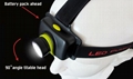 160 lumens rechargeable headlamp with CREE XPE-R3 LED and1×13450 lithium battery