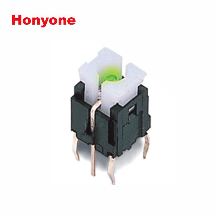 HONYONE产地货源TS2带灯按键开关 6*6mm带按键帽轻触开关 3