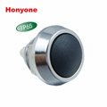 Honyone PBM12短脚防水金属按钮12mm复位无锁不锈钢圆形按钮开关 2