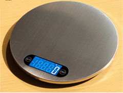 Round design stainless steel kitchen scale