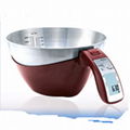 5KG 11lbs Digital Kitchen Scale with Bowl