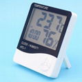 Wholesale HTC-1 Digital Thermometer Hygrometer with alarm clock