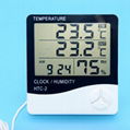 Indoor Outdoor Digital thermometer hygrometer/lcd humidity thermometer With Alar