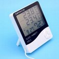 Indoor Outdoor Digital thermometer hygrometer/lcd humidity thermometer With Alar