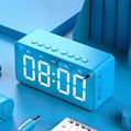 Mirror LED Display Time Clock Speaker bluetooth  mini speaker