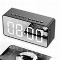 Mirror LED Display Time Clock Speaker bluetooth  mini speaker