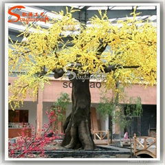 Artificial Flower Blossom Plant Yellow Decoration Tree with Best Price