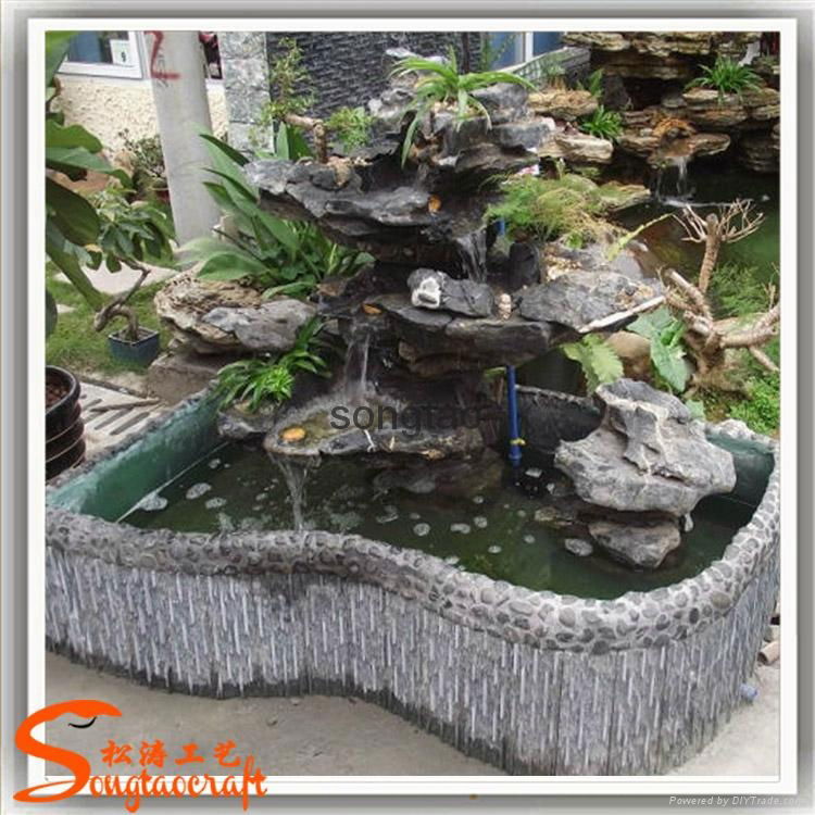 Artificial Rockery Garden Stone Resin Water Fountain 3