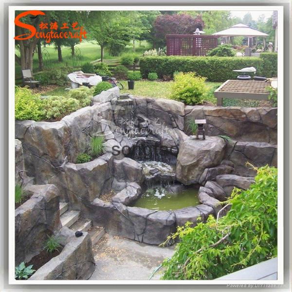 Artificial Rockery Garden Stone Resin Water Fountain