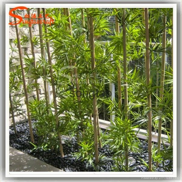 Nearly Natural Green Artificial Bamboo Fabric Silk Tree Plants 4
