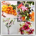 China Artificial Flowers Garden Flowers Import Silk Flowers 5