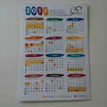 Promotional magnetic calendar pocket calendar 2