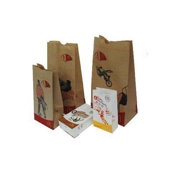 Custom brown kraft paper bags for food 2