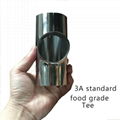 不锈钢卫生级快接三通Tri Clamp Tee 1