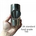 不鏽鋼衛生級焊接快接三通Tri Clamp Tee