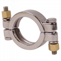 不锈钢高压卡箍精铸快装卡子铜螺帽Higt pressure clamp