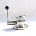 Stainless steel sanitary flange integrated butterfly valve check valve 7