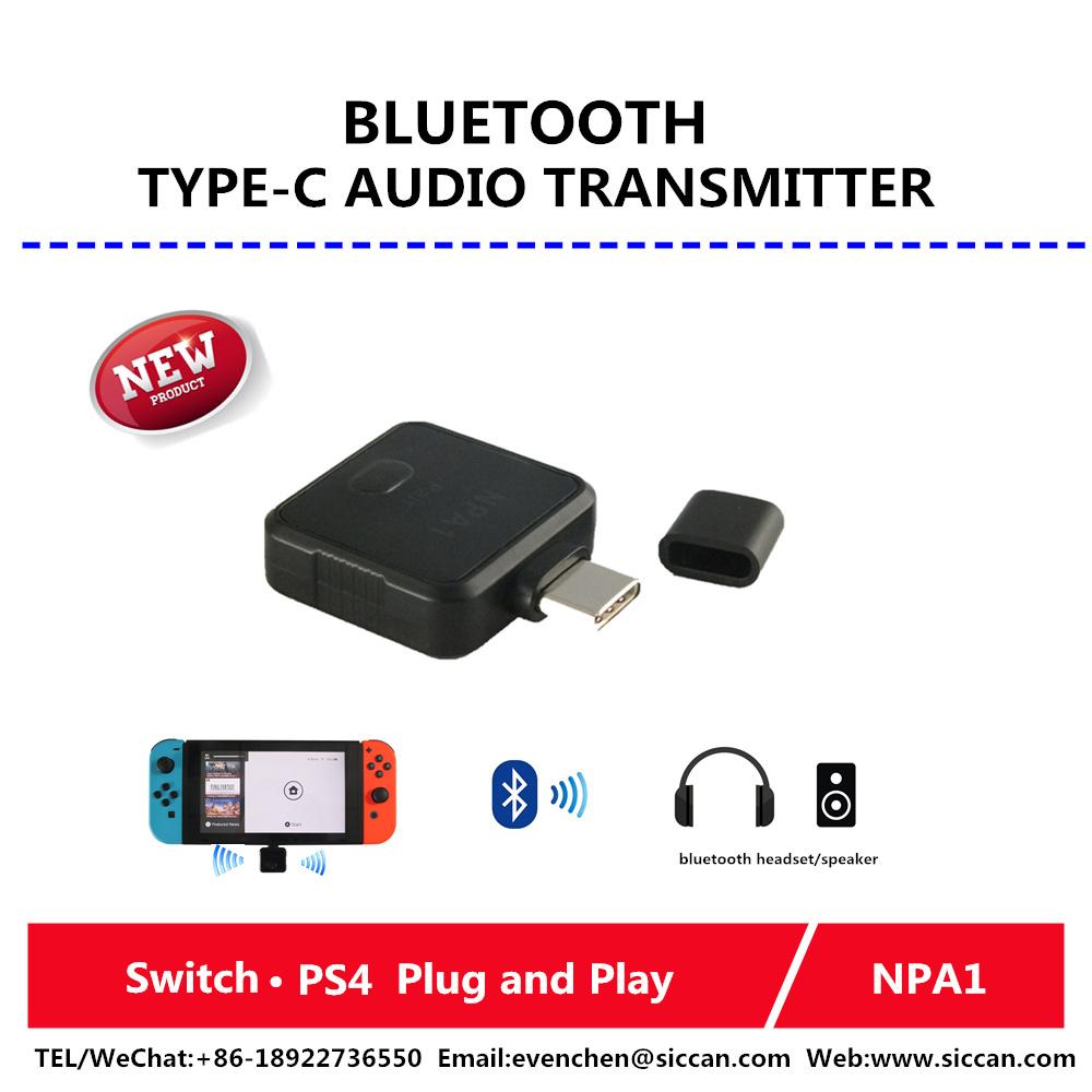 usb type c Bluetooth dongle audio transmitter adpter for Switch PS4-NPA1