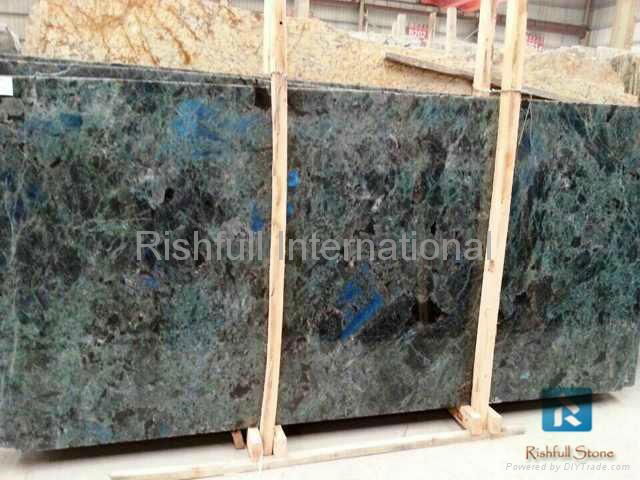 blue labradorite granite slab