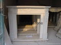 white marble fireplace mantel