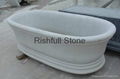 white marble bathroom bathtub 1