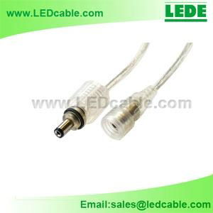 Transparent Waterproof DC Power cable