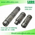 LED IP68 Waterproof Cable Connector
