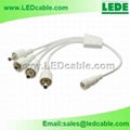 Transparent Waterproof DC Power cable 4