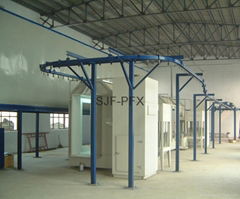 Powder coating line