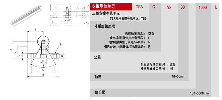 TBR專用支撐導軌單元 3