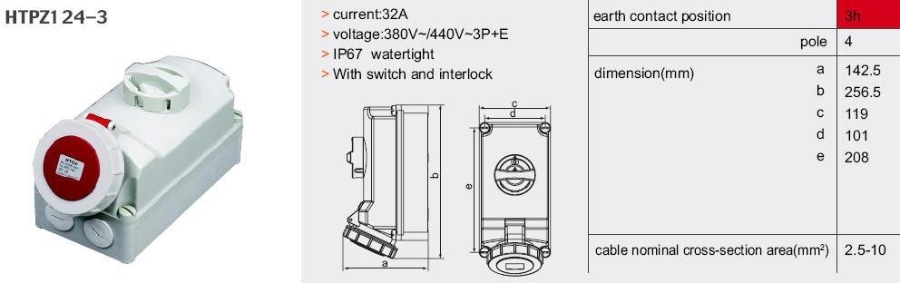 Interlocked Switch Socket