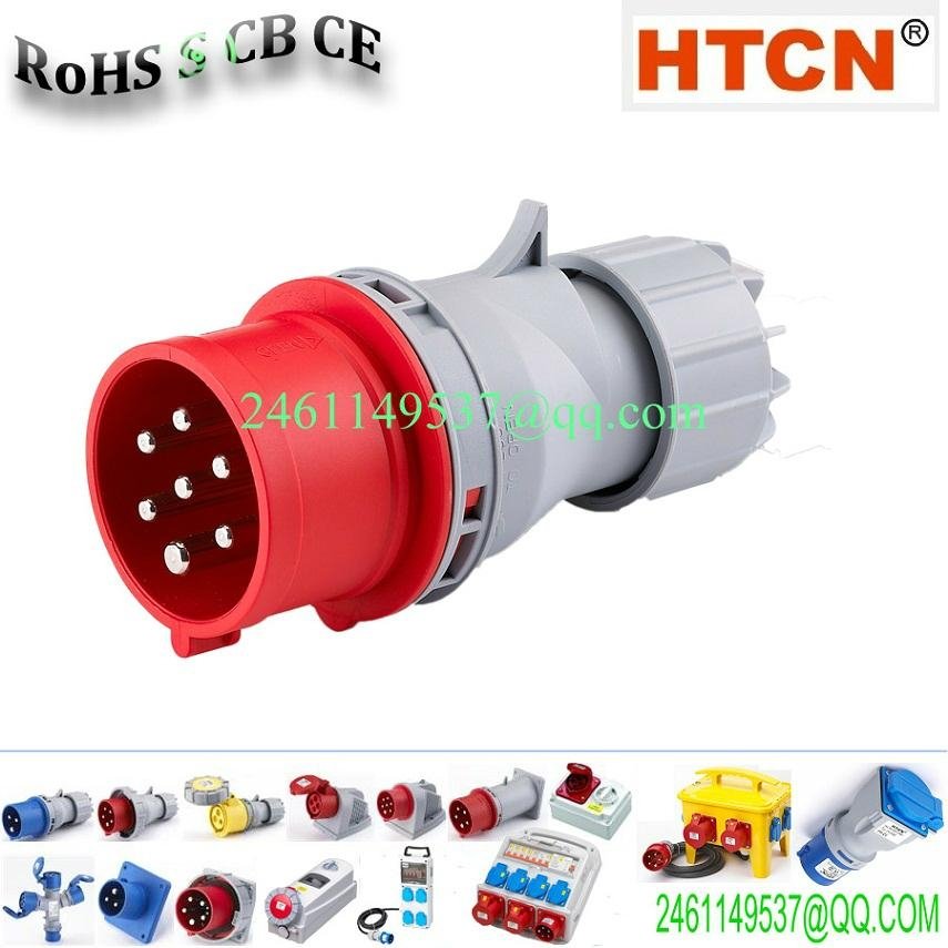 7P Electrical/Industrial connector/Apliance Inlet/Male plug and socet  2