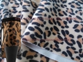 Flocked mink fur with animal print 1