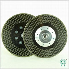 Electroplated diamond saw blade double side star with M14 flange