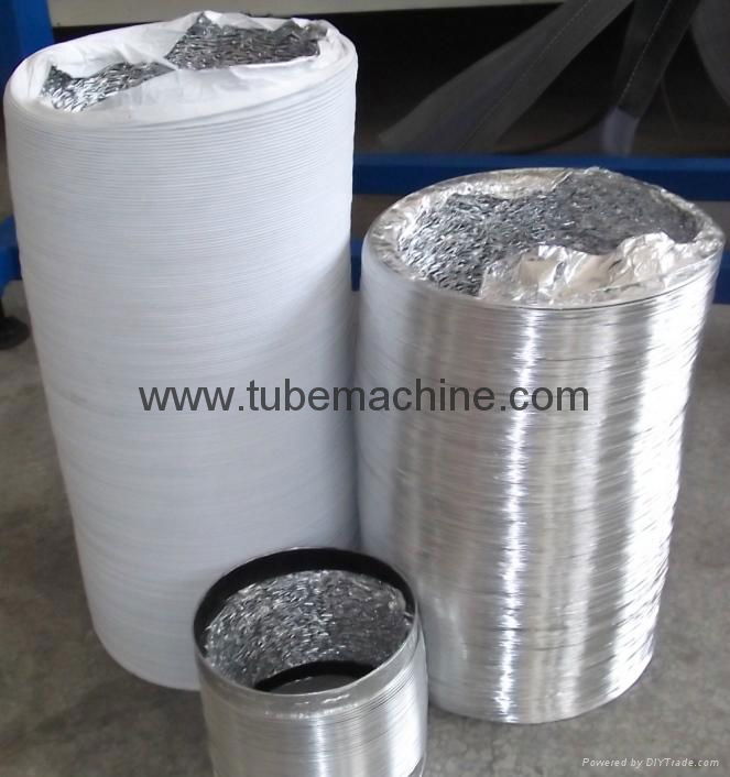 with steel wire reinforcement of aluminum foil duct machine ATM-600A 3