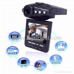 H198F Car DV 6 piece LED IR Night Vision Car Recorder 140 degree View Angle