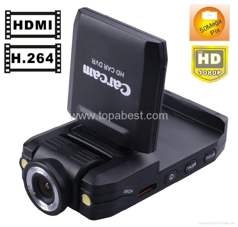 K2000 Full HD 1080P Car dvr 1240*960 Dashboard Vehicle H.264 500MP Car black box 3