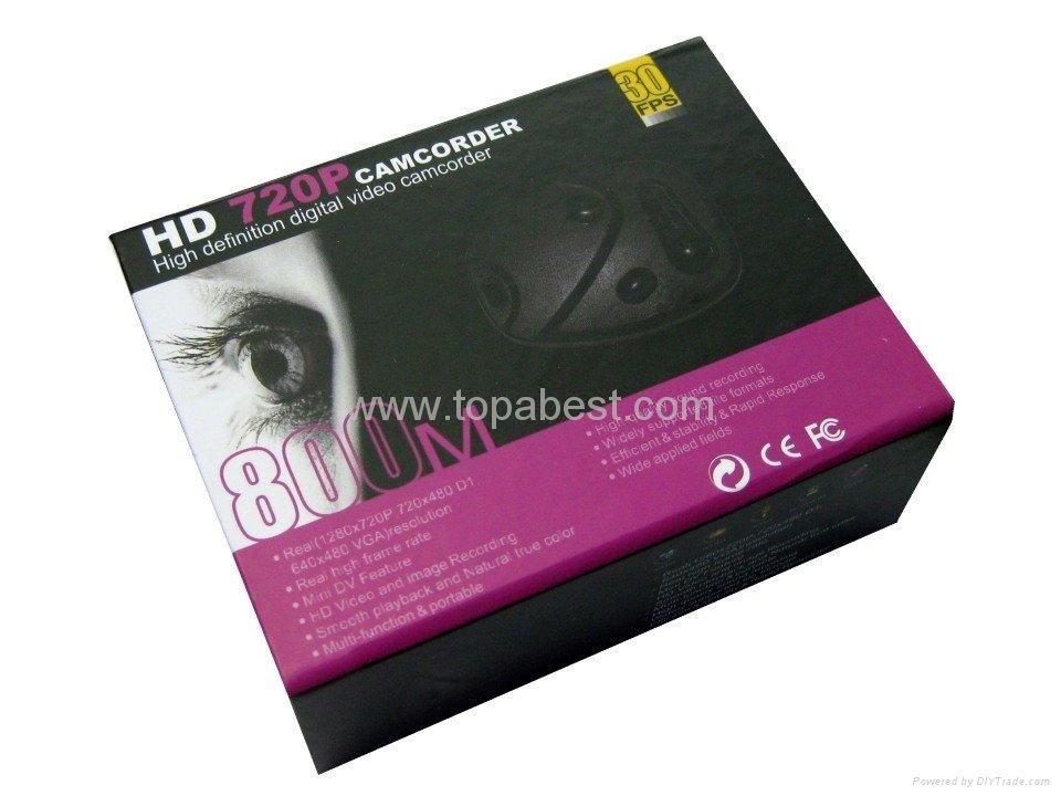 V909 AV Out HD 720P Camcorder 1280 X 720 Car keychain hidden camera portable cam 3