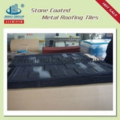 STONE CHIP COATED STEEL ROOFING TILE