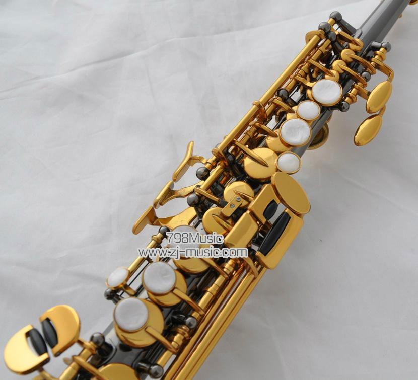 Professional Black Nickel Eb Sopranino saxophone sax low Bb to high E With Case 4